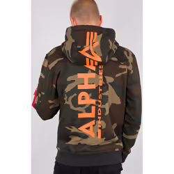 Alpha Industries Back Print Camo Capuche, multicolore, taille S pour Hommes - Vue supplémentaire 4