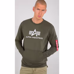 Alpha Industries 3D Logo Sweatshirt, vert, taille M pour Hommes