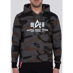 Alpha Industries Basic Camo Capuche, noir-multicolore, taille XS pour Hommes