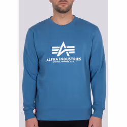 Alpha Industries Basic Sweat-shirt, bleu, taille S pour Hommes