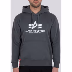 Alpha Industries Basic Chandail à capuchon, gris, taille L pour Hommes