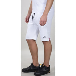 Alpha Industries Big Letters Shorts, blanc, taille M pour Hommes
