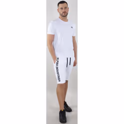 Alpha Industries Big Letters Shorts, blanc, taille M pour Hommes