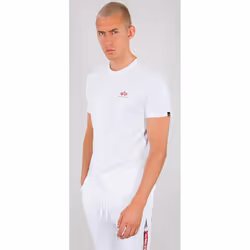 Alpha Industries Backprint T-Shirt, blanc-rouge, taille S pour Hommes