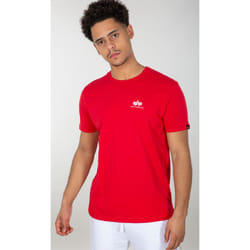 Alpha Industries Backprint T-Shirt, blanc-rouge, taille M pour Hommes