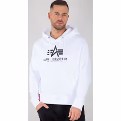 Alpha Industries Basic OS Capuche, blanc, taille S pour Hommes
