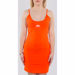 Alpha Industries Basic Small Logo Robe dames, orange, taille XS pour Femmes