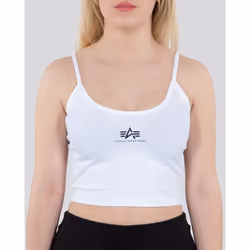 Alpha Industries Basic Crop SL Top dames, blanc, taille XL pour Femmes