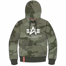 Alpha Industries Basic Camo Capuche, vert, taille M pour Hommes