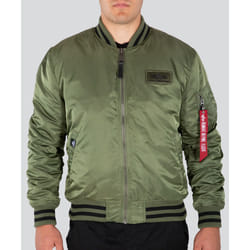 Alpha Industries Alpha College FN Veste, vert, taille S pour Hommes