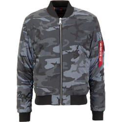 Alpha Industries MA-1 VF 59 Reflective Camo Veste, noir-multicolore, taille S pour Hommes