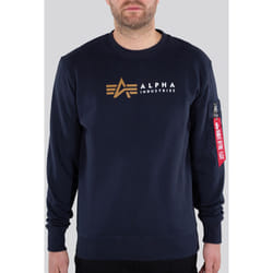 Alpha Industries Label Chandail, bleu, taille 2XL pour Hommes