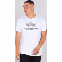 Alpha Industries Basic Embroidery T-shirt, blanc, taille L pour Hommes