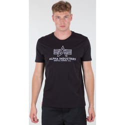 Alpha Industries Basic Embroidery T-shirt, noir-blanc, taille S pour Hommes