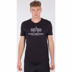 Alpha Industries Basic Embroidery T-shirt, noir-blanc, taille M pour Hommes