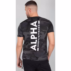 Alpha Industries Backprint Camo T-shirt, multicolore, taille S pour Hommes