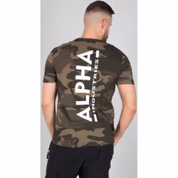 Alpha Industries Backprint Camo T-shirt, multicolore, taille S pour Hommes