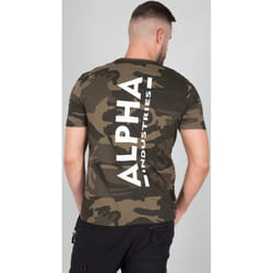 Alpha Industries Backprint Camo T-shirt, multicolore, taille XL pour Hommes