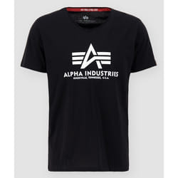 Alpha Industries Basic V-Neck T-shirt, noir, taille M pour Hommes
