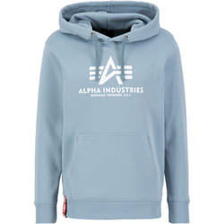 Alpha Industries Basic Chandail à capuchon, gris-bleu, taille S pour Hommes