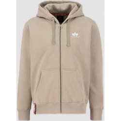 Alpha Industries Basic Sweat à capuche Zip, beige, taille S pour Hommes