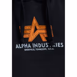 Alpha Industries Basic Rubber Capuche, noir, taille S pour Hommes