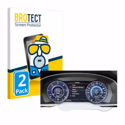 BROTECT Protection Ecran Anti-Reflet pour Volkswagen Tiguan 2017 Active Info Cockpit 12.3 (2 Pièces) - Film Mat