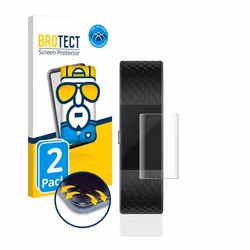 BROTECT Protection Intégrale 3D Incurvé pour Fitbit Charge 2 (2 Pièces) - Couverture Complète Film Protection Écran