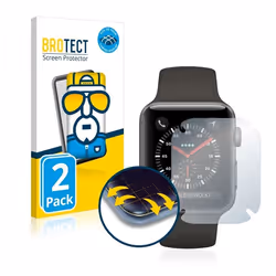 BROTECT Protection Intégrale 3D Incurvé pour Apple Watch Series 3 (38 mm) (2 Pièces) - Couverture Complète Film Protection Éc ...
