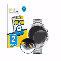 BROTECT Protection Intégrale 3D Incurvé pour Omega Speedmaster Moonwatch Professional (42 mm) (2 Pièces) - Couverture Complèt ...