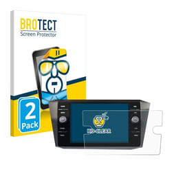 BROTECT Protection Ecran pour Volkswagen Discover Media Golf Alltrack / Tiguan 2018 (2 Pièces) - Film Protection Ultra Clair
