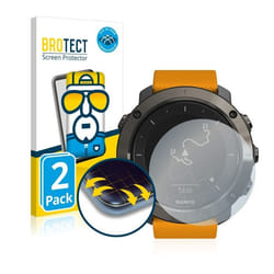 BROTECT Protection Intégrale 3D Incurvé pour Suunto Traverse / Traverse Alpha (2 Pièces) - Couverture Complète Film Protection Écr