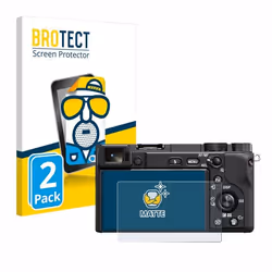 BROTECT Protection Ecran Anti-Reflet pour Sony Alpha 6400 / 6400A (2 Pièces) - Film Mat