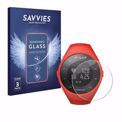 Savvies Verre Trempé pour Polar M200 (3 Pièces) Vitre Protection Ecran Film Trempé de Verre Dureté 9H