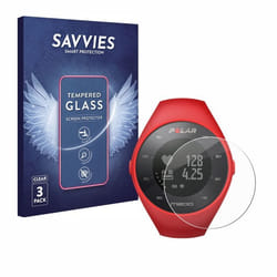 Savvies Verre Trempé pour Polar M200 (3 Pièces) Vitre Protection Ecran Film Trempé de Verre Dureté 9H