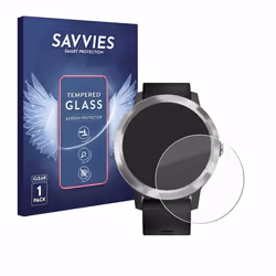 Savvies Verre Trempé pour Garmin Vivoactive 3 / Forerunner 45 / Approach S40 Vitre Protection Ecran Film Trempé de Verre Dure ...