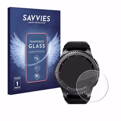 Savvies Verre Trempé pour Samsung Gear S3 Frontier / S3 Classic Vitre Protection Ecran Film Trempé de Verre Dureté 9H