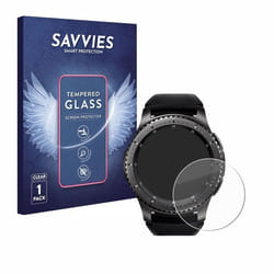 Savvies Verre Trempé pour Samsung Gear S3 Frontier / S3 Classic Vitre Protection Ecran Film Trempé de Verre Dureté 9H
