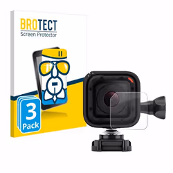 BROTECT Film Protecteur Verre 9H pour GoPro Hero 4 Session Lentille (Caisse) (3 Pièces) [Anti-Rayures Transparent]
