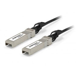 LevelOne DAC-0105 câble de fibre optique 5 m SFP+ Noir, Acier inoxydable