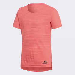 Adidas Climachill, Tee-shirt, Enfant, Corail, Bébé (hauteur), Monochromatique, Encolure torsadée