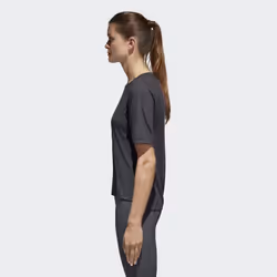 Adidas CV5109 Tee-shirt Encolure torsadée Manche courte Polyester, Viscose