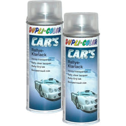 2 bombes de vernis pour voiture - Transparent brillant - Cars Duplicolor - 400 ml