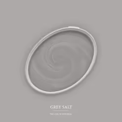Peinture murale Gris mat The Color Kitchen Grey Salt Dispersion exclusive pour intérieur Haute intensité de 2.5 litres