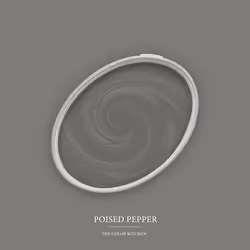 Peinture murale Gris mat The Color Kitchen Poised Pepper Dispersion exclusive pour intérieur Haut pouvoir couvrant 2.5 litres