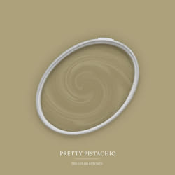 Peinture murale vert mat The Color Kitchen Pretty Pistachio Dispersion exclusive pour intérieur Haut pouvoir couvrant 2.5 litres