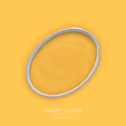 Peinture murale jaune mat The Color Kitchen Mighty Mango Dispersion exclusive pour intérieur Haute intensité de 2.5 litres