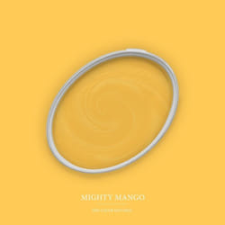 Peinture murale jaune mat The Color Kitchen Mighty Mango Dispersion exclusive pour intérieur Haute intensité de 2.5 litres