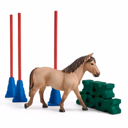 schleich Slalom pour poney, 3 an(s), Multicolore, Plastique