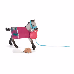 schleich HORSE CLUB Playful Foal, 5 an(s), Horse Club, Gris, Rose
